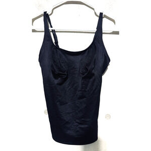 Soma Tank Top Womens Large Black Shaper Cami Sleeveless Shirt Layer